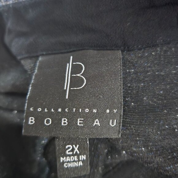 Bobeau Maren Kimono Jacket Plus Size 2X Pom Poms Embroidered Cardigan Sweater - Picture 6 of 11